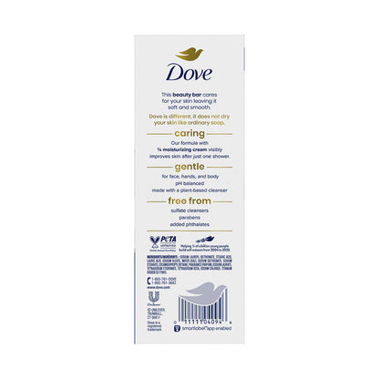 Dove Beauty Bar Soap, Original, 3.17 oz, 6 ct