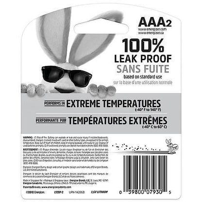 Ultimate Lithium AAA Batteries (2 Pack), Triple A Batteries