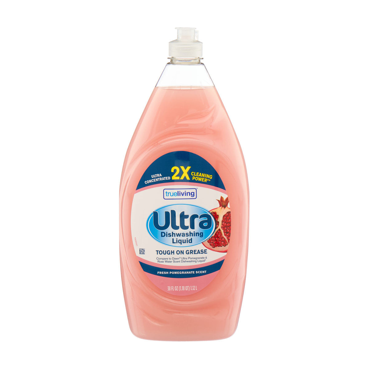 True Living Ultra Dishwashing Liquid, Fresh Pomegranate Scent, 38 fl oz