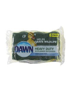 Dawn Heavy Duty Scrubber Sponge, 3 ct