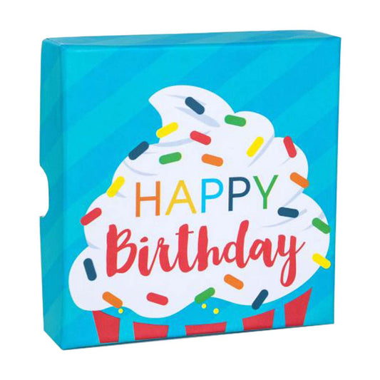 Small Birthday Gift Card Holder Boxes with Removable Lid, Assorted