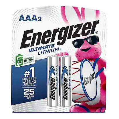 Ultimate Lithium AAA Batteries (2 Pack), Triple A Batteries