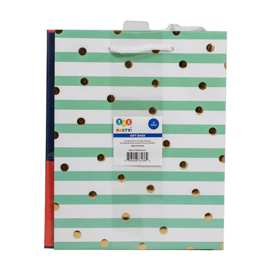 321 Party! Small Premium Gift Bags, 2 ct