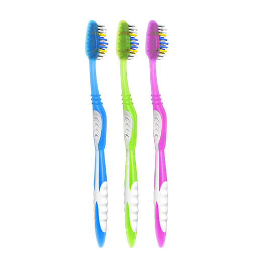 Colgate Extra Clean Toothbrush Value Pack, Medium, 3 ct