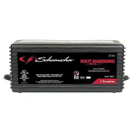 1.5 Amp 6/12V Battery Maintainer for Powersport, Car, and Boat Batteries