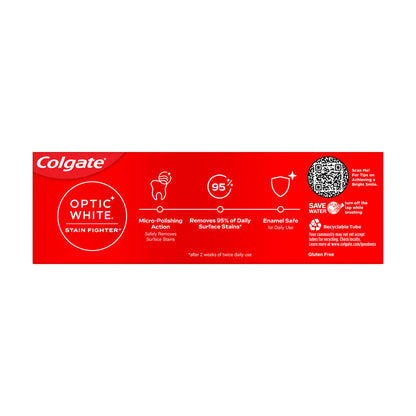 Colgate Optic White Stain Fighter Whitening Toothpaste Gel with Fresh Mint Flavor