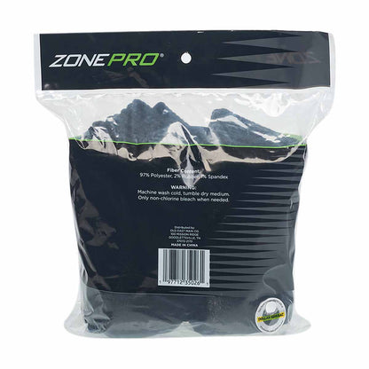Zone Pro Men's Half Cushion Ankle Socks, Shoe Size 6-12, Black, 10 pk