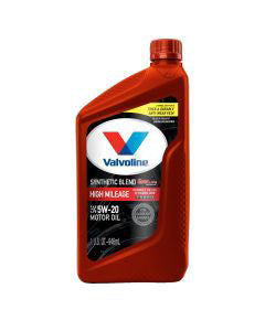 Valvoline High Mileage with MaxLife Technology SAE 5W-20 Motor Oil, 1 Quart