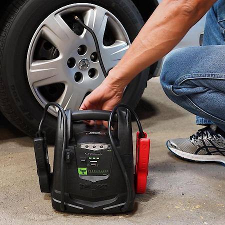 12V Portable Power with Air Compressor Jump Starter: 1000 Peak Amps
