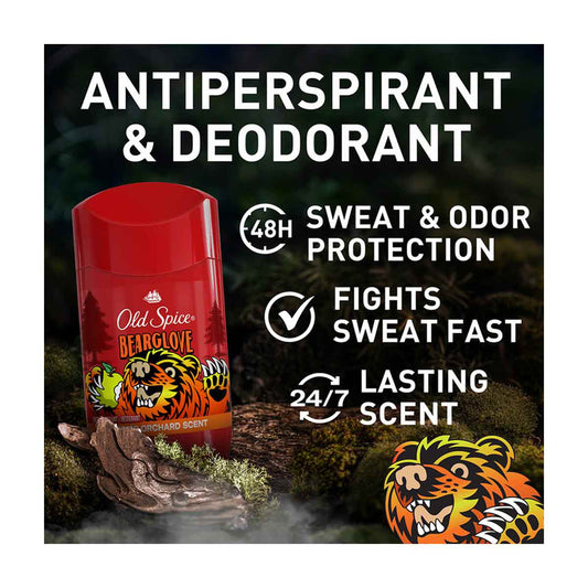 Old SpiceLong Lasting Antiperspirant and Deodorant for Men, Bearglove, Crisp Orchard Scent, 6 oz, 2 pk