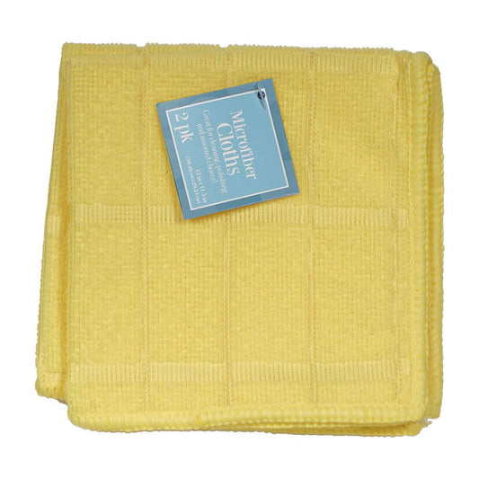 Multipurpose Microfiber Cloths, 2 pk, Assorted