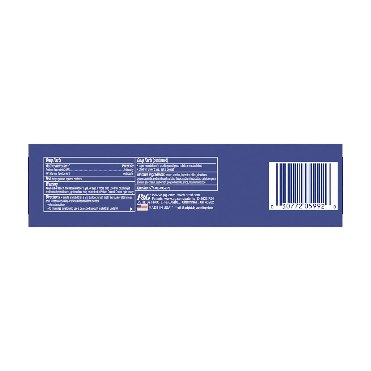 Crest 3D White Advanced Express White Toothpaste, 3.8 oz