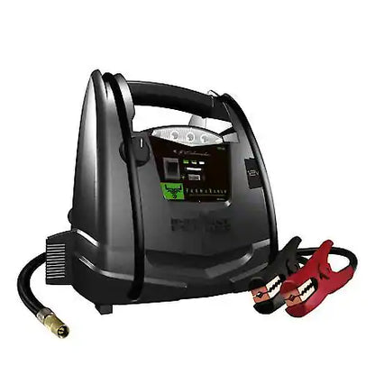 12V Portable Power with Air Compressor Jump Starter: 1000 Peak Amps