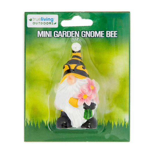 Trueliving Outdoors Mini Garden Gnome Bee, Assorted