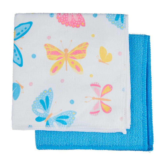 True Living Printed Square Dish Scrubbers, 2 ct, Assorted