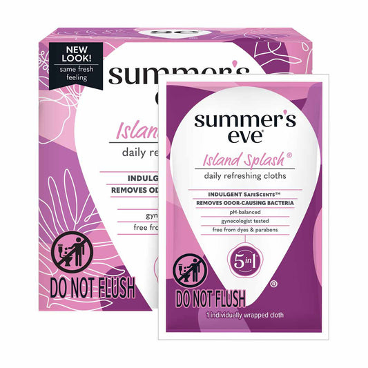 Summer's Eve Island Splash Daily Refreshing Cloths, pH-Balanced, 16 ct