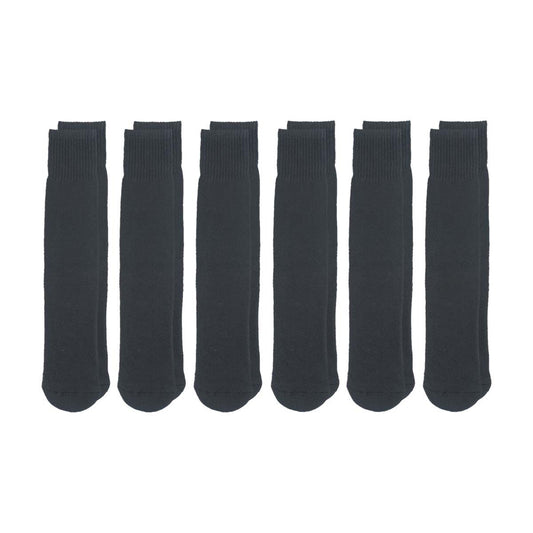 Zone Pro Men's Half Cushion Tube Socks, Black, Shoe Size 6 - 12, 6 pk