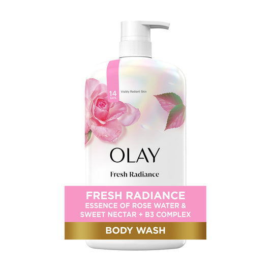Olay Fresh Radiance Body Wash, Rose Water & Sweet Nectar, 27 fl oz