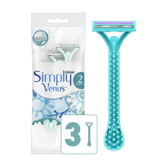Gillette Simply Venus 2 Disposable Razors, 3 Count