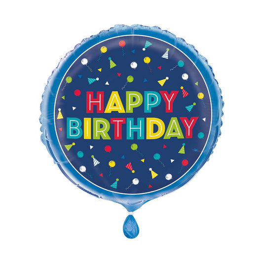 Unique Party! Peppy 'Happy Birthday' Round Balloon