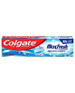 Colgate Max Fresh Toothpaste with Mini Breath Strips, Cool Mint - 6 oz