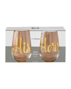 True Living Wine Glass Gift Set, 2 count, 18 fl oz